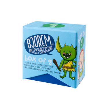 Box of G Speech Sound Cards
